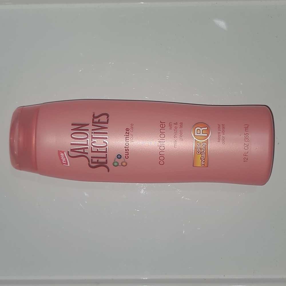 NEW salon selectives conditioner with milk thistle and green tea pink